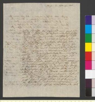 Brief von Seidler, Luise an Goethe, Johann Wolfgang von