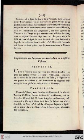 Explications des peintures contenues dans ce troisième volume