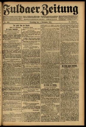 Ausgabe vom Dienstag, den 05. Dezember 1916.