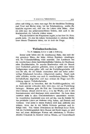 Volkshochschulen