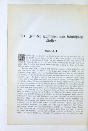 III. Zeit der sächsischen und fränkischen Kaiser