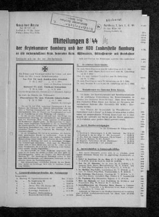 4. Aerztl. Bezirksvereinigungen