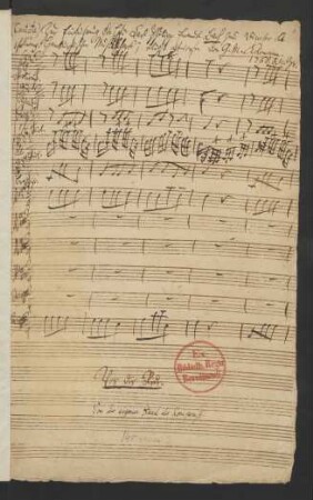 Hamburg Deutschlands Pflegerin; V (4), Coro, orch; A-Dur
