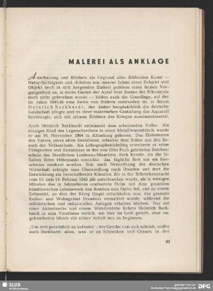 Malerei als Anklage