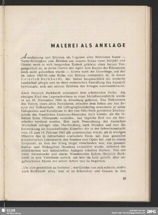 Malerei als Anklage