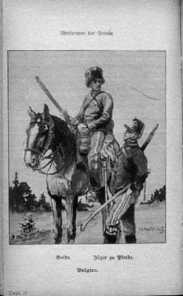 Tafel II. Uniformen der Feinde, Belgien.