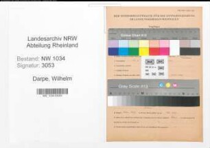 Entnazifizierung Wilhelm Darpe , geb. 19.06.1900 (Regierungsinspektor)