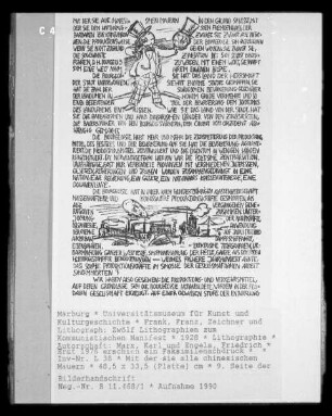 Zwölf Lithographien zum Kommunistischen Manifest — Mit der sie alle chinesischen Mauern