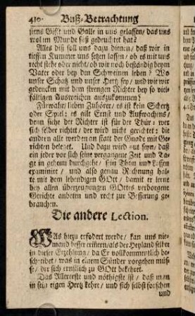 410-423, Die andere Lection