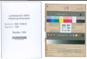 Entnazifizierung Willi Mueller , geb. 18.02.1915 (Kaufmann)