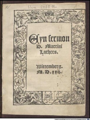 Eyn sermon D. Martini Luthers
