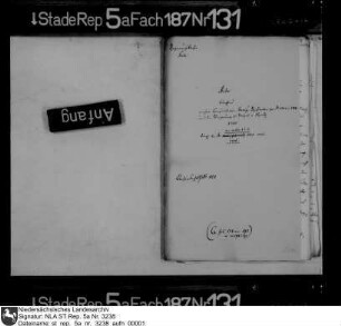Konsumtionsakziserückstände für die Jahre 1703 und 1704 in den Börden Beverstedt, Bramstedt und Scharmbeck, auch Weigerung der Zahlung der Rückstände durch den Major Ernst Friedrich von Niemitz in Loxstedt, Börde Beverstedt