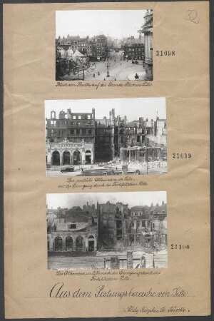 Die zerstörte Alhambra in Lille vor der Sprengung durch die Fortifikation Lille