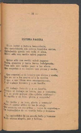 Última página
