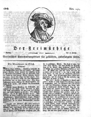 Nro. 141, Freitag, den 15. Julius 1808