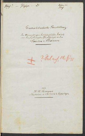 Sprachaufsatz aus Salach OA Göppingen