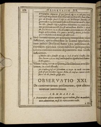 Observatio XXI. - Observatio XXV.