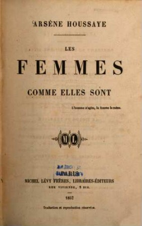 Les femmes comme elles sont