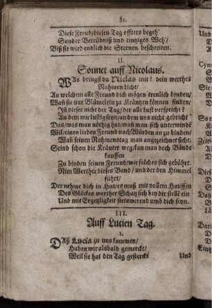 II. Sonnet auff Nicolaus