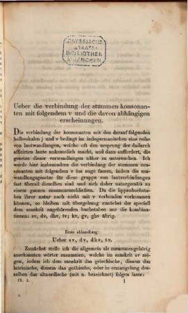 Zeitschrift für vergleichende Sprachforschung auf dem Gebiete der indogermanischen Sprachen, 9. 1860