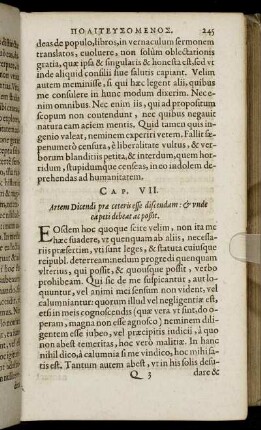 Cap. VII. Artem Dicendi præ ceteris esse discendam: & unde eapeti debeat ac possit.