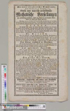 Große neue malerisch-perspektivisch-mechanische Vorstellungen