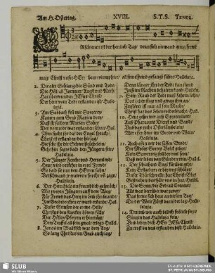 OsterGesäng. [Nr. XVIII - XXIV]