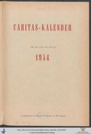 Caritas-Kalender