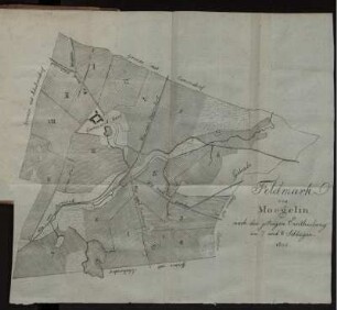 Feldmark von Moegelin nach der jetzigen Eintheilung in 7 und 8 Schlagen - 1815.