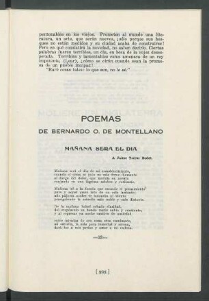 Mañana será el día : A Jaime Torres Bodet.