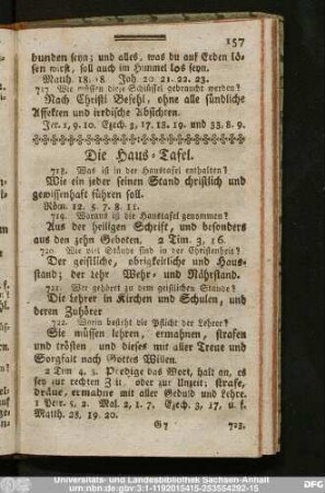 Die Haus-Tafel.