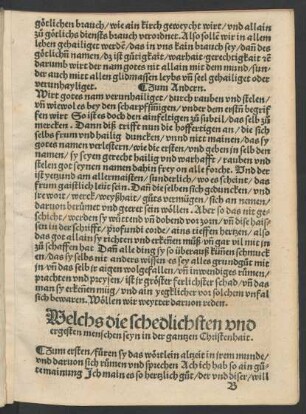 Welchs die schedlichsten und ergesten menschen seyn in der gantzen Christenhait.