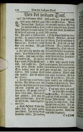 Von der heiligen Tauf.
