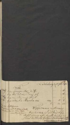 Quedlinburg [den] 10. ... 1792. Nota. ... Nov. 1792