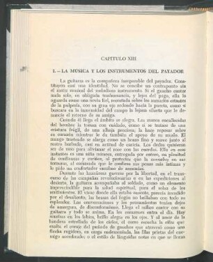 La música y los instrumentos del payador