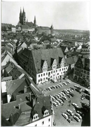 Meißen. Markt - Rathaus - Burg - Dom