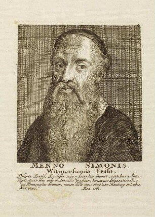 Bildnis von Menno Simons (1496-1561)