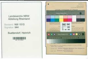 Entnazifizierung Heinrich Buettendorf , geb. 19.03.1897 (Klempner)