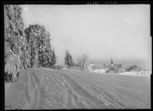 Schellerhau. Blick auf Schellerhau im Winter