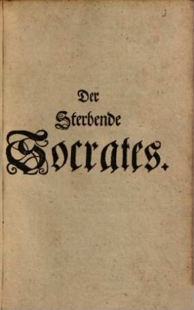 Der Sterbende Socrates