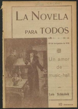 1918004200: Un amor de music-hall : (novela sentimental)