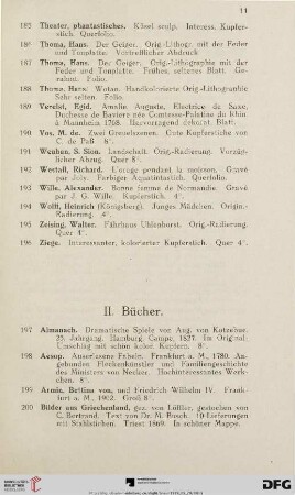 II. Bücher (Nr. 197-272)