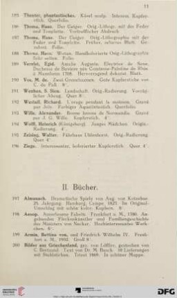 II. Bücher (Nr. 197-272)