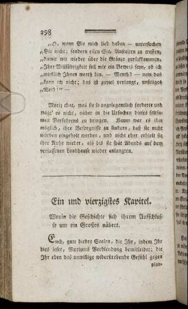 Ein und vierzigstes Kapitel. - Fünf und vierzigstes Kapitel.