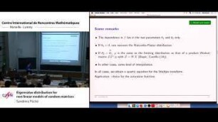 Non linear random matrix models.