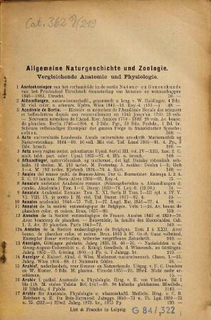 Lager-Verzeichnis. 219. 1890