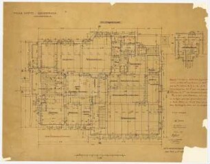 Villa Dotti, Berlin-Grunewald: Grundriss Keller 1:50