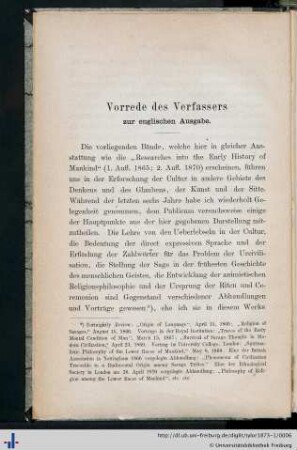 Vorrede des Verfassers zur englischen Ausgabe.