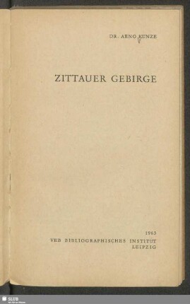 Zittauer Gebirge