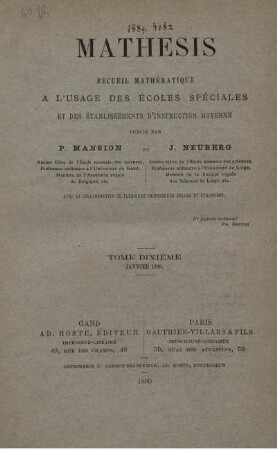 TOME DIXIÉME JAVIER 1890